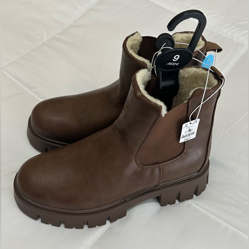 Brown Leather Ankle Boots